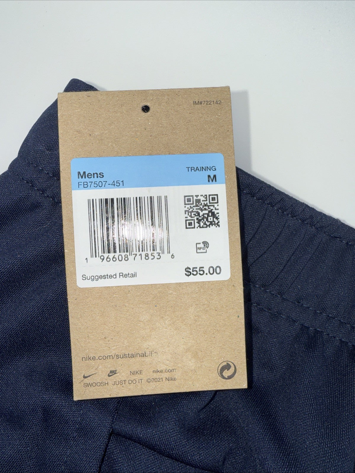 $55 Nike Men’s Totality DRI-FIT Versatile Active Pants FB7507 -Navy Blue- Medium