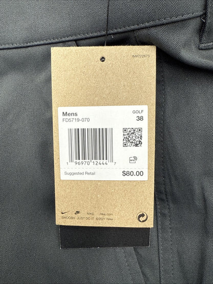 $80 Nike Men’s Tour 10" Chino Golf Shorts FD5719-070- Smoke Grey-Size: 38W-New