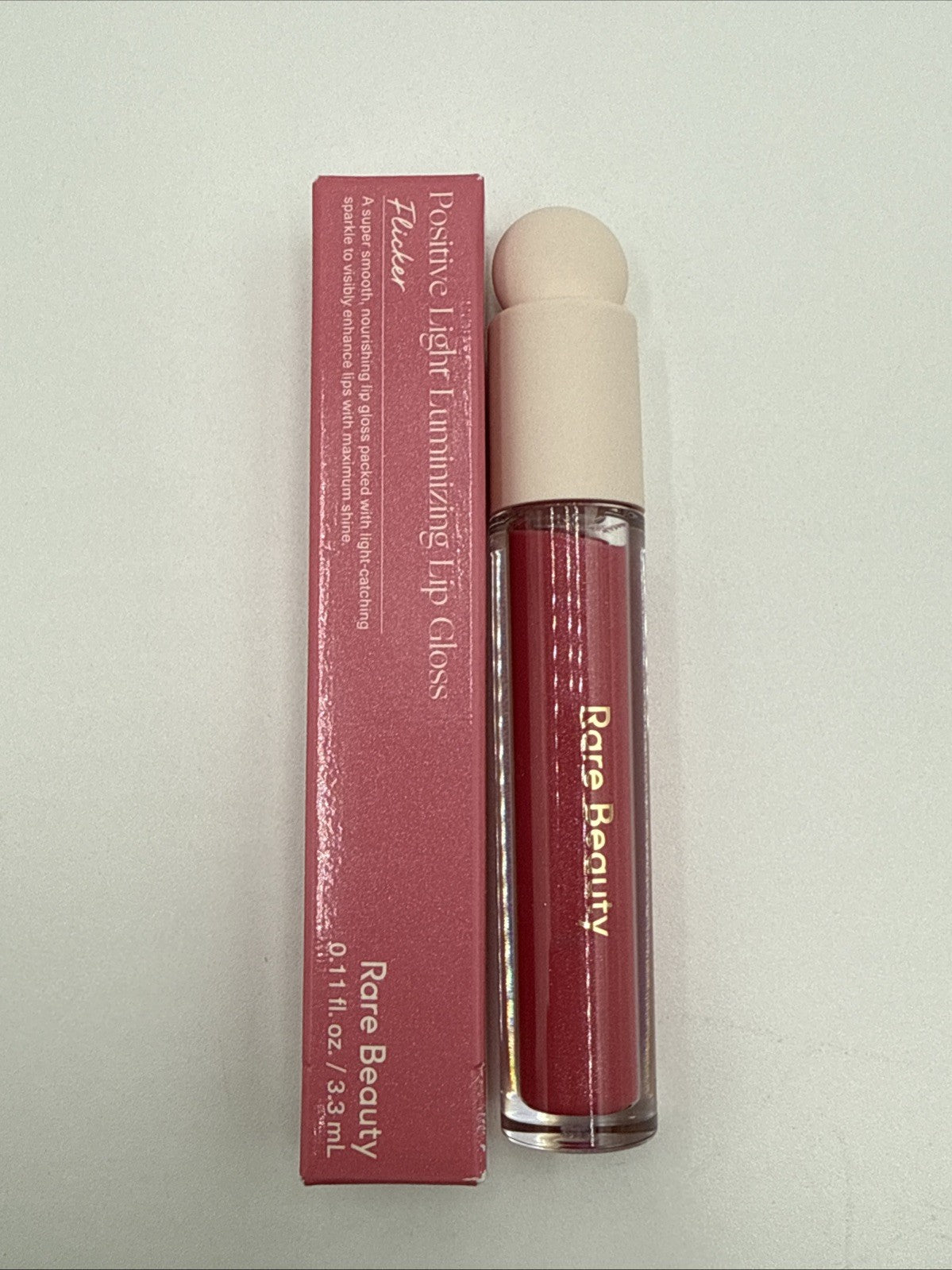 Rare Beauty Positive Light Luminizing Lip Gloss “Flicker” Size: 0.11 oz- New