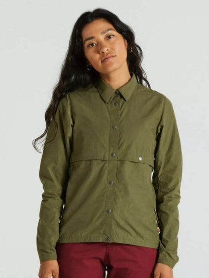 $180 Fjallraven Women's Rider’s Wind Jacket- Olive Khaki- Medium- New Tag