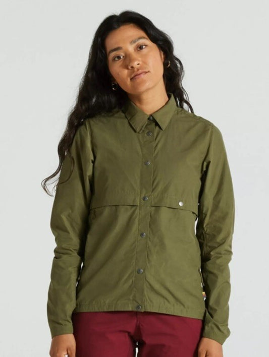 $180 Fjallraven Women's Rider’s Wind Jacket- Olive Khaki- Medium- New Tag
