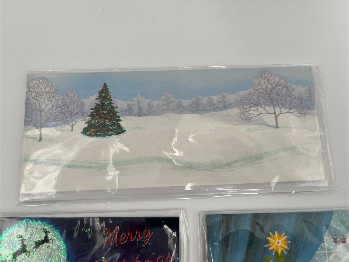 Up With Paper Lot Of 5 Holiday Pop-Up Christmas Cards- Combo - ($50) Great Deal!