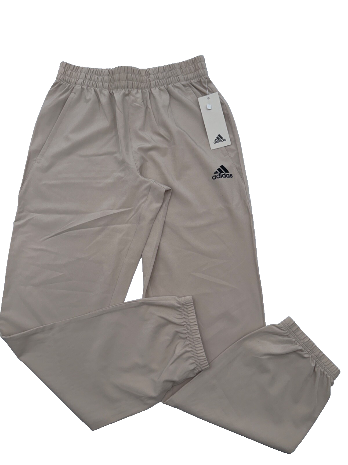 $45 Adidas Boys Joggers - AK0283AT10JC84 - Tan - Medium (10/12) - New With Tags