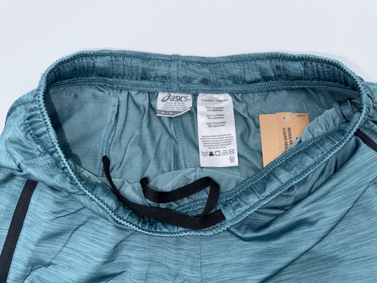 $55 Asics Men's FP Pant - Foggy Teal Spacedye - Medium - New With Tags