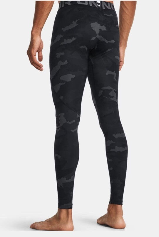Under Armour Men's ColdGear Infrared Printed Leggings 1381747-Black Camo-XLarge