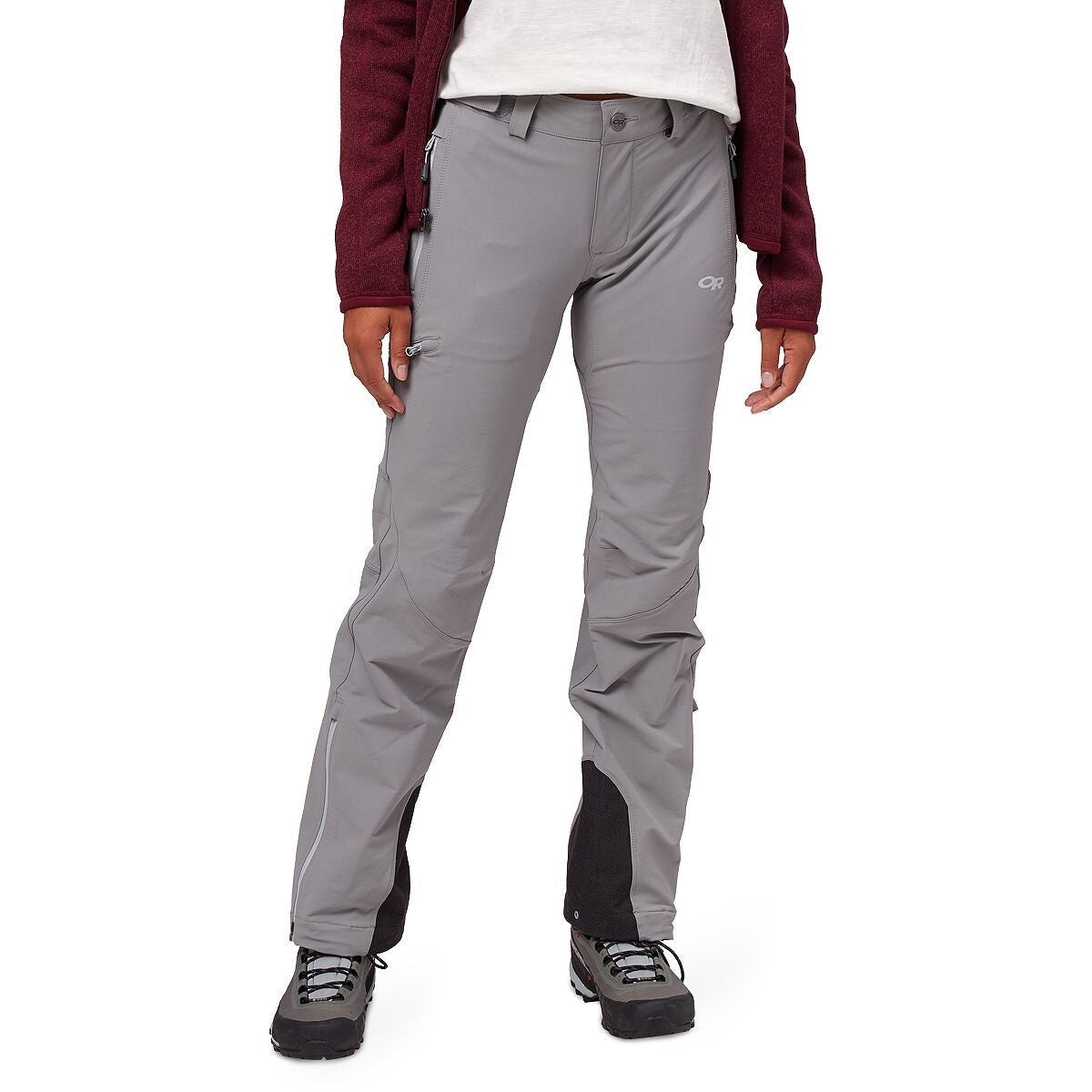 $159 Outdoor Research Cirque II Women's Softshell Pant-Light Pewter-Medium-New