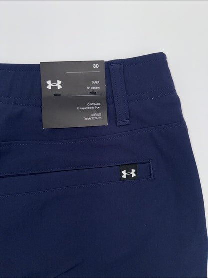$80 Under Armour Men’s UA Storm Golf Shorts 4-Way Shorts 1377302- Navy- 30W- NWT