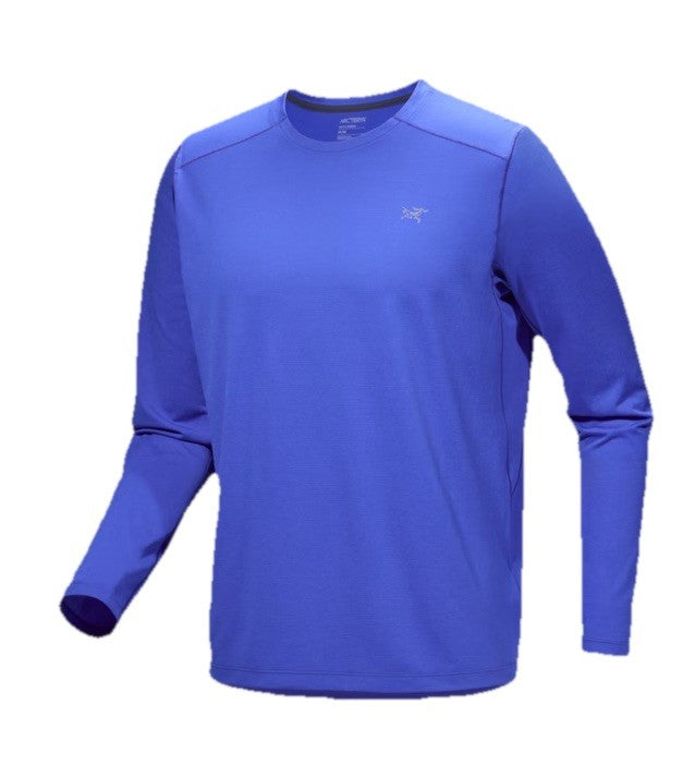 $80 Arc'teryx Men’s Cormac Logo Long Sleeve Performance Shirt-Electra- Medium