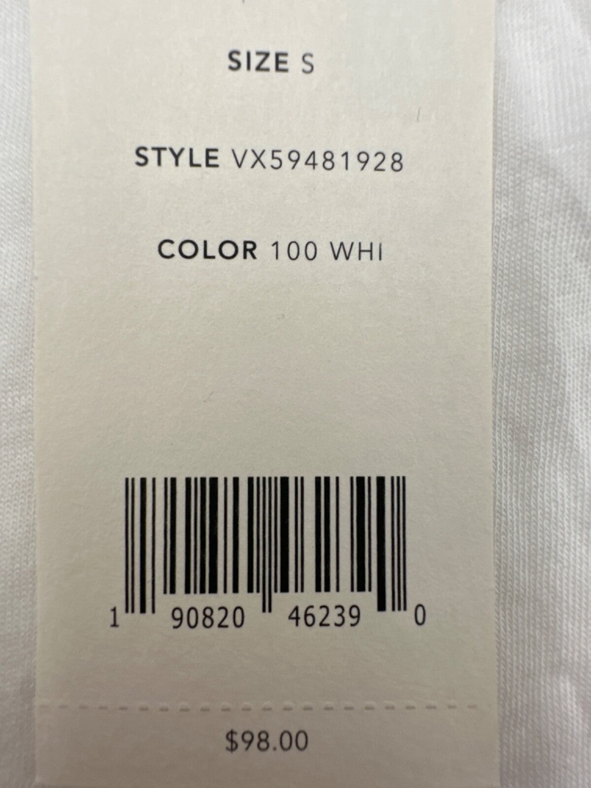 $98 Vince Women's Cotton Long Sleeve Shirt - White - Small - New With Tags