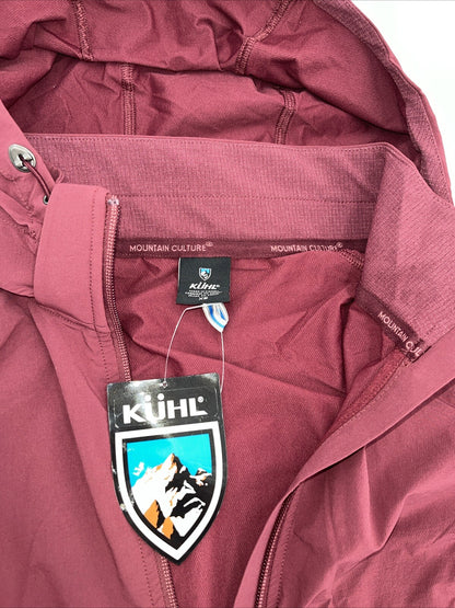 $149 Kuhl Women’s Transcendr Hoody Full Zip Jacket - Barberry Maroon-XSmall-New