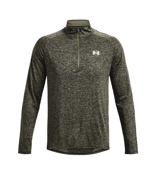 Under Armour Men's Tech 2.0 1/2 Zip-up Long Sleeve - Marine Od Green- Small-New