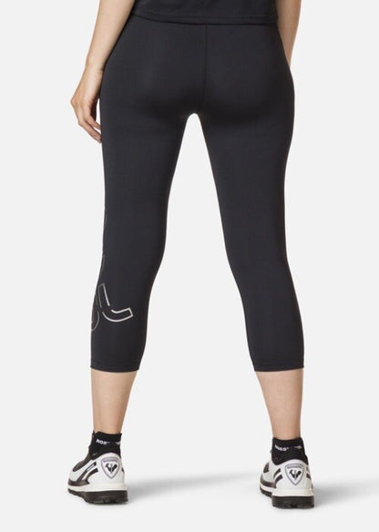 $95 Rossignol Women’s Stretch 3/4 Length Running Tights- Black- XLarge- New Tags