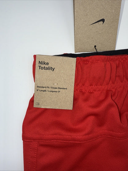 Nike Men's Totality 9" Unlined Knit Fitness Shorts- SCARLET Red- Medium- New