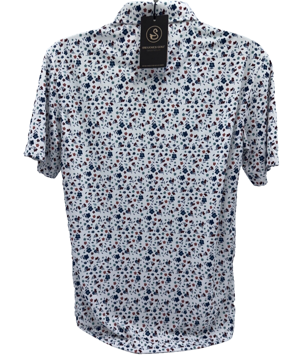 $68 Swannies Golf Men’s Murray Polo Shirt - White - Medium - New With Tags