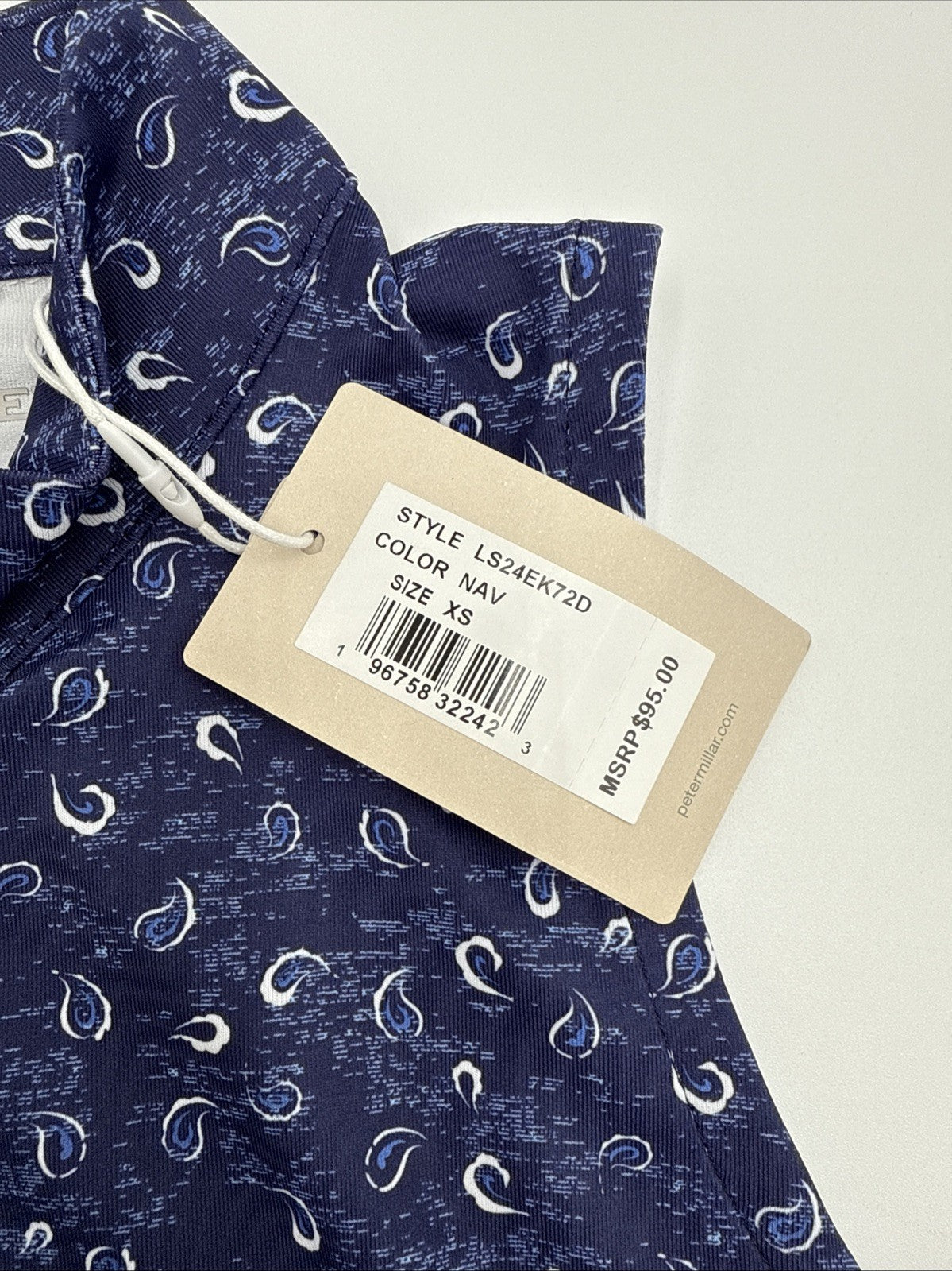 $95 Peter Millar Women’s Scottie Tossed Print Sleeveless Top- Navy Blue- XSmall