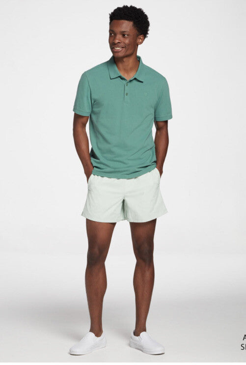 VRST Men's Pique Polo - Serene Green - Small - New Tags Retail $60