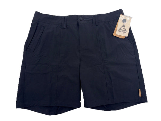 $65 GERRY Women’s Fork Mountain Ripstop 7” Shorts- Black- Small- New Tags