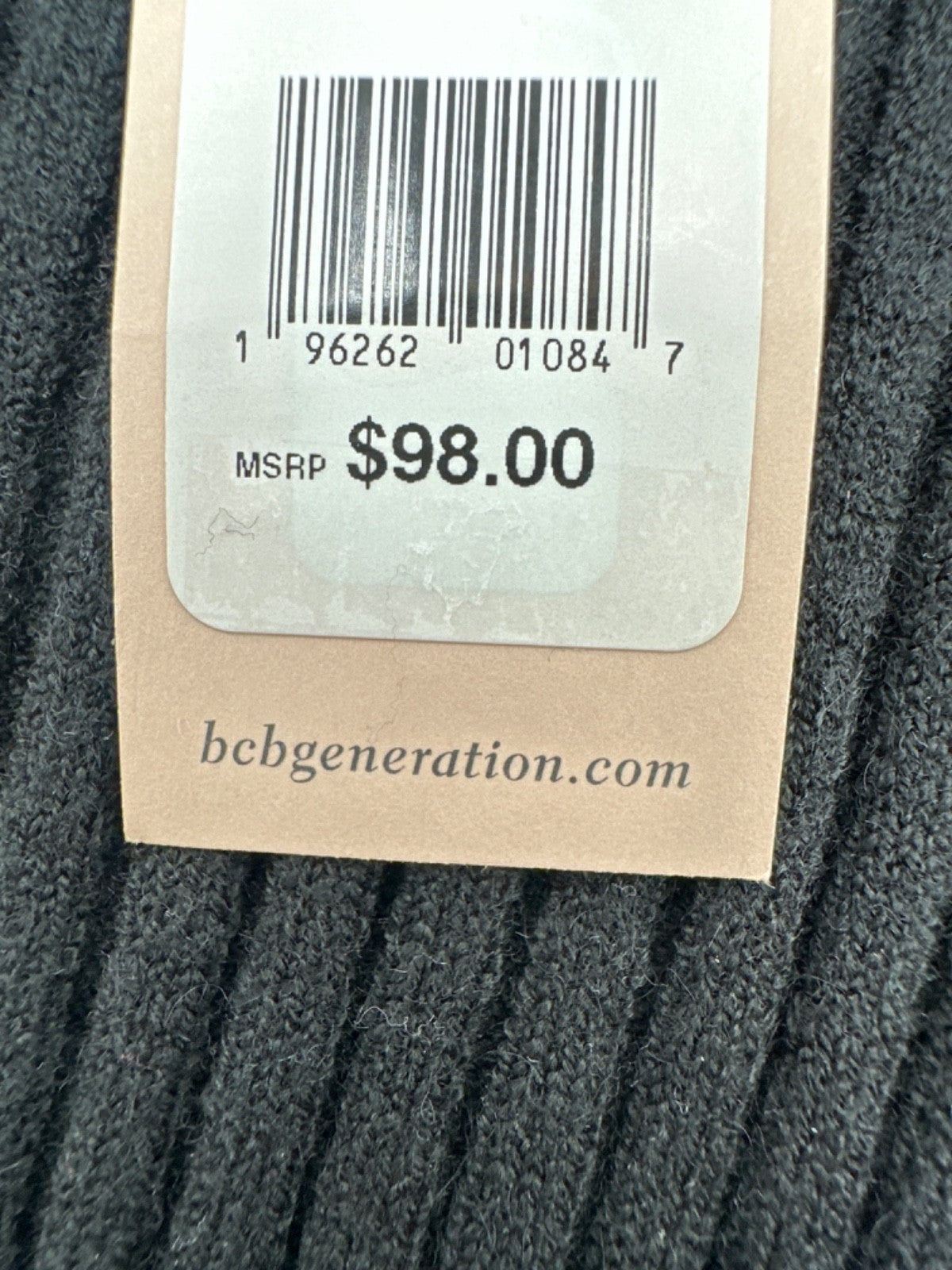 $98 BCBGeneration Women's Skinny Sweater Pant - Black/Blue - Medium - New