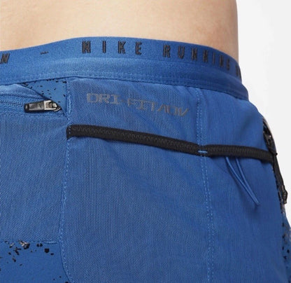 $100 Nike Men’s ADV Running Division Shorts Blue Black FN3377-476- Size: Medium