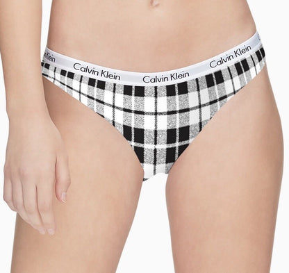 4 Pair Calvin Klein Women’sCarousel Bikini Panty D1618- 1 Black/3 White- Medium