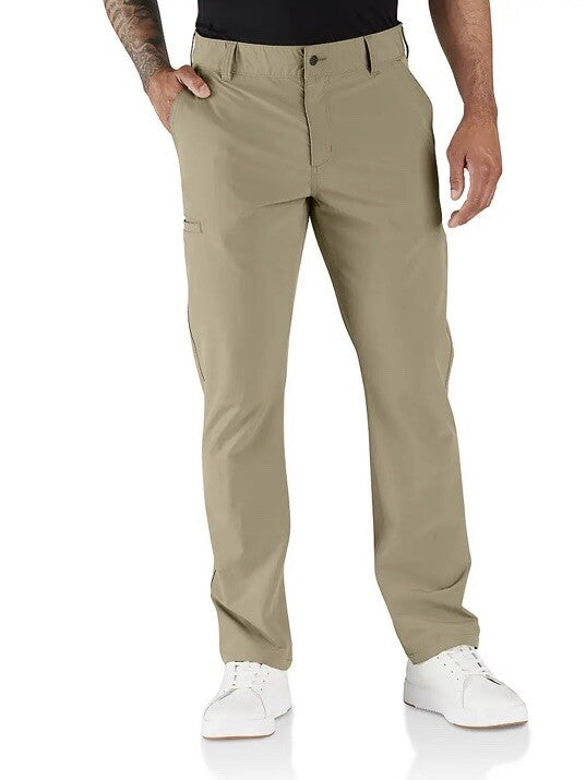 $98 Carhartt Men’s Force Sun Defender Light Relaxed Fit Pants-Beige-Medium Reg-