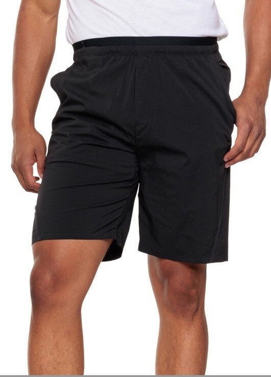 $70 Salomon Men's Runlife Running Shorts- Black- Large - New Tags