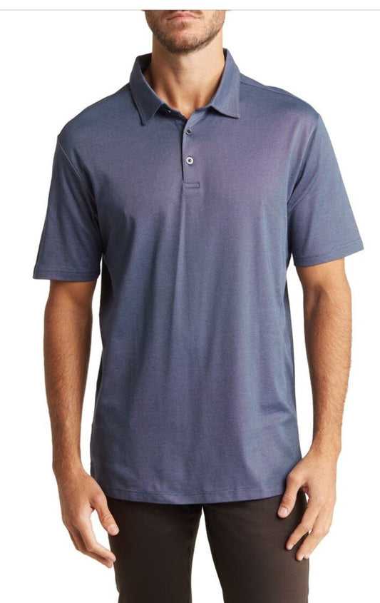 Westzeroone Men’s River Valley Polo S/S Shirt - Blue Night- Small- New Tags $69