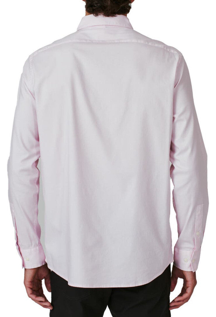 NEW 7 Diamonds Men’s Venetia Long Sleeve Button Shirt-Pale Pink-Small- $128