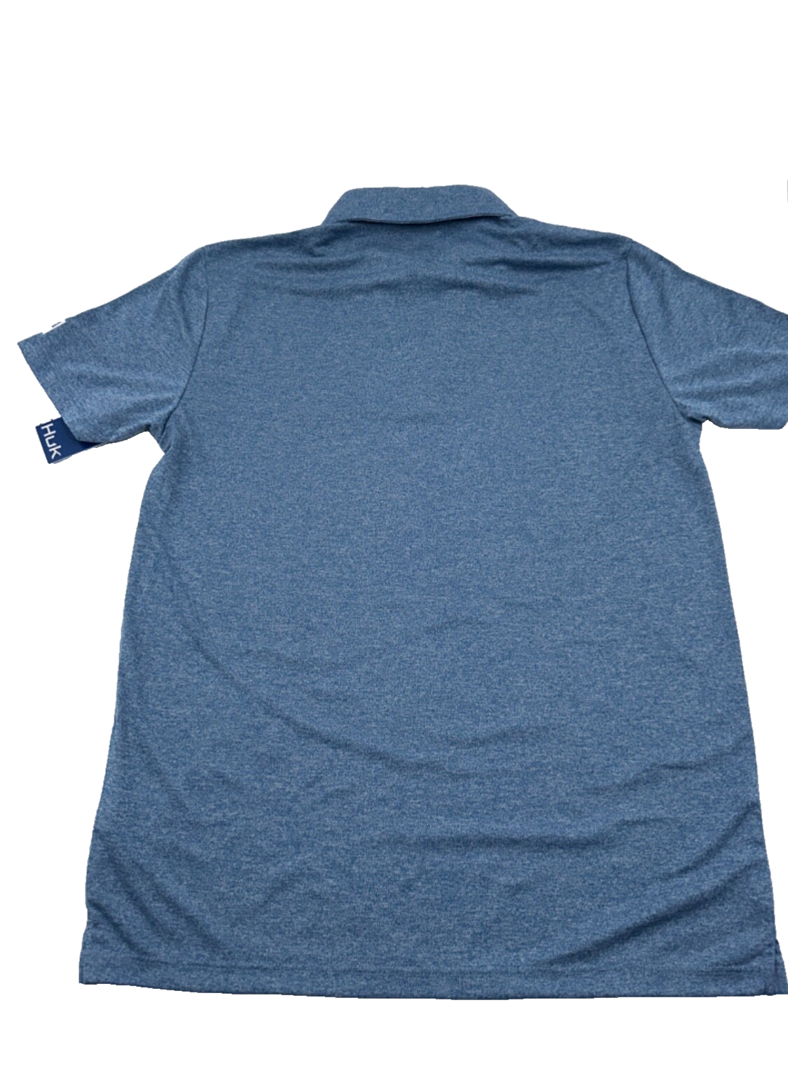 $55 Huk Men’s Pursuit Heather Polo Shirt - Set Sail Marine Blue- Small - New