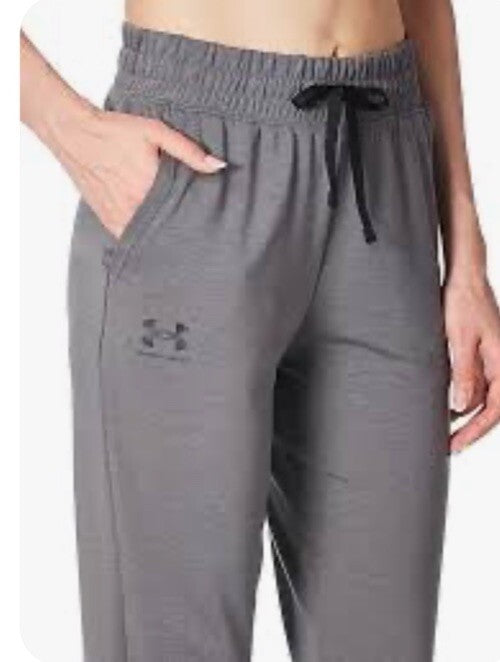 $60Under Armour Women’s Rival Terry Jogger Pull-On Pants-Charcoal-XLarge-NWT