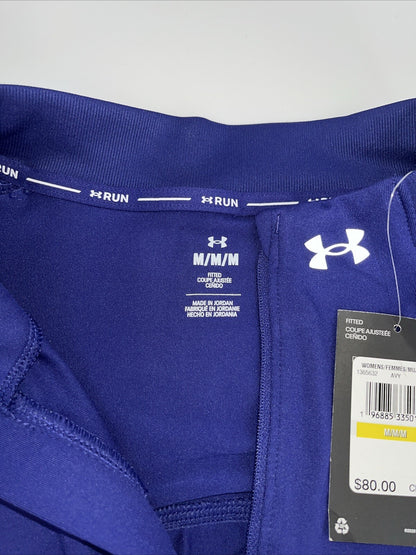 $80 Under Armour Women’s 1/2 Zip Top Running  Qualifier Run 2.0-Purple-Medium