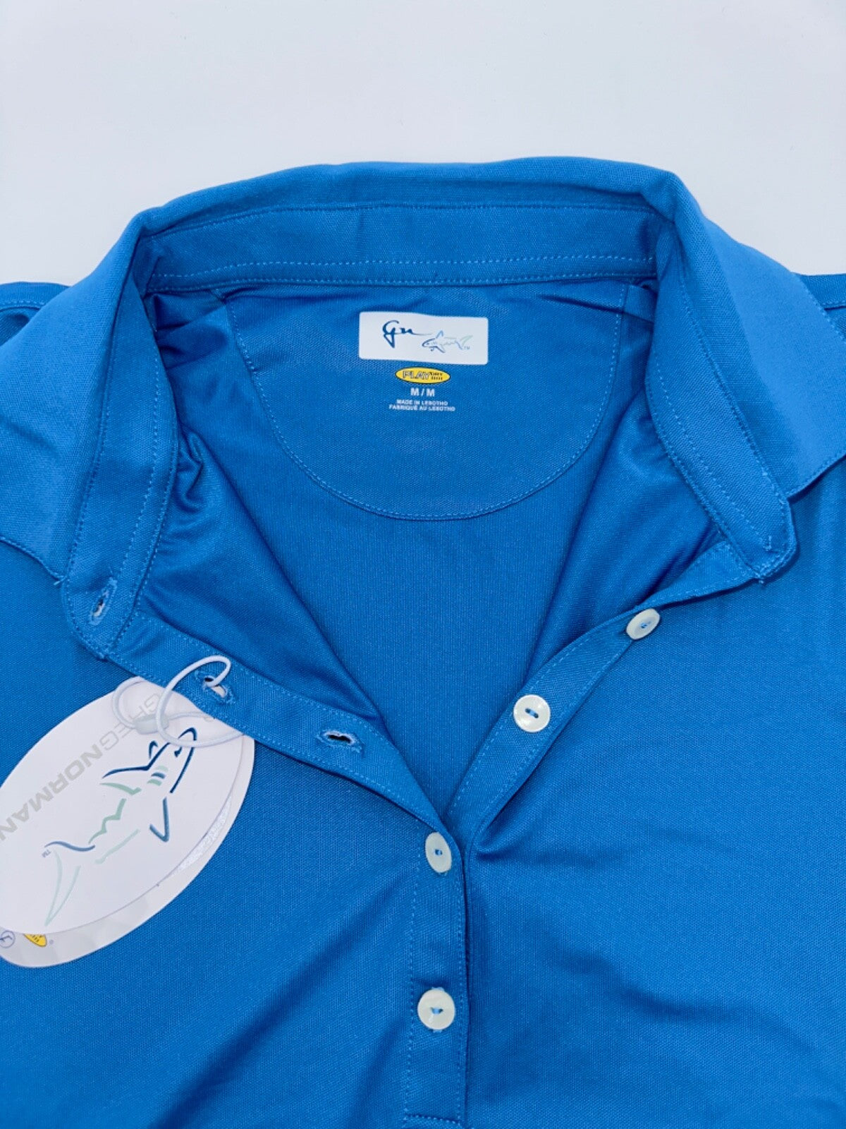 Greg Norman Women’s Freedom Sleeveless Micro Pique Polo-Cornflower Blue-Medium