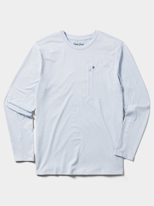 $89 Duck Camp Men's Rockport Crew Long Sleeve Shirt - Clear Skies - Medium-New