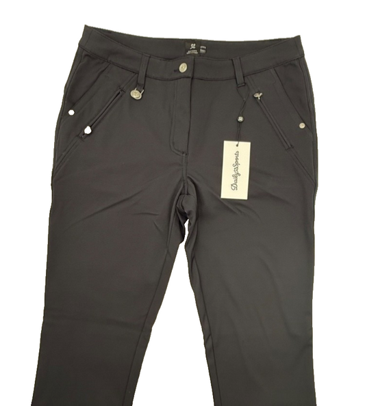 $120 Daily Sports Women’s-Golf Pants -Size 12 ( 36”) 32”L Black-New Tag