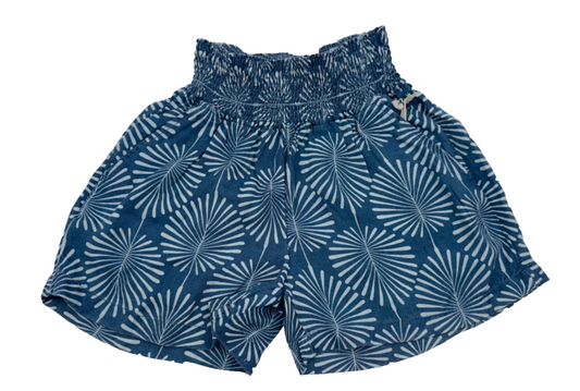 $55 Joie Women’s High Rise Leaf Print Shorts-Blue- Size Small- New With Tags
