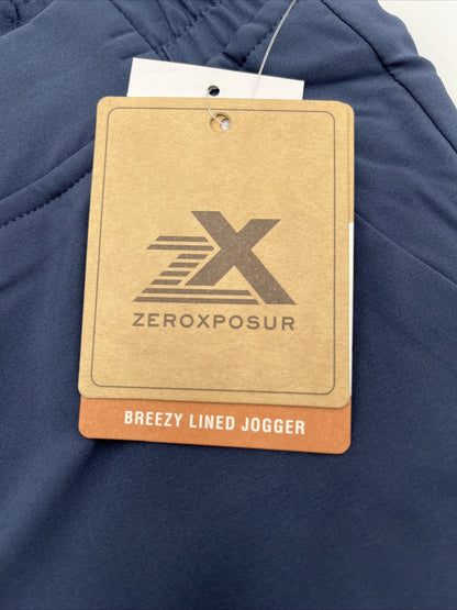 ZeroXposur Women's Cannes Breezy Lined Joggers -Infinity Blue-Small-NWT $60