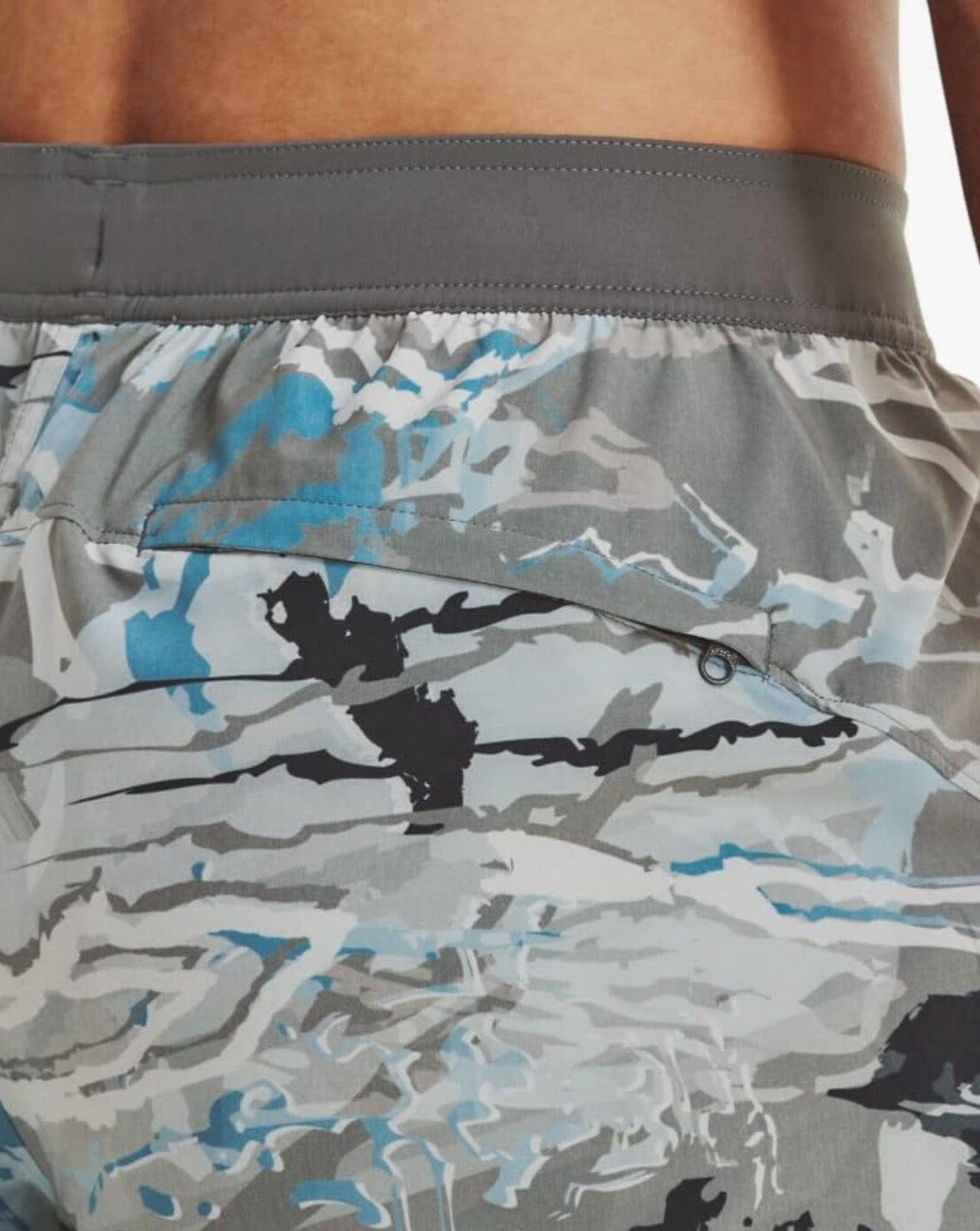 $60 Under Armour Men’s-Shorebreak Boardshort- Blue/Grey Camo- Medium-New Tag