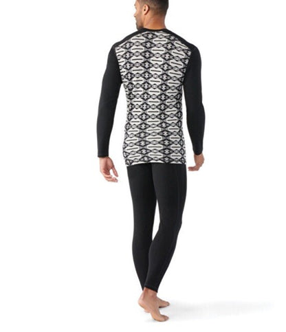 $115 Smartwool Men's Classic Base Layer Merino Crew - Black Clouds - Medium -NEW