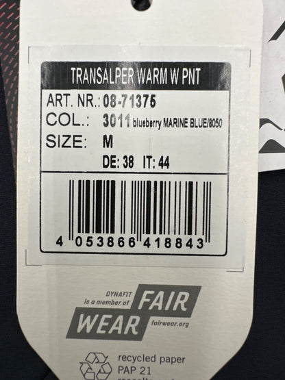 $99 Dynafit Women's Transalper Pant - Marine Blue - Medium - New With Tags