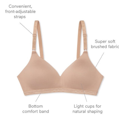 Warners Women’s Cloud 9 Super Soft Wireless Lightly Lined Bra 1269- Black - 36D