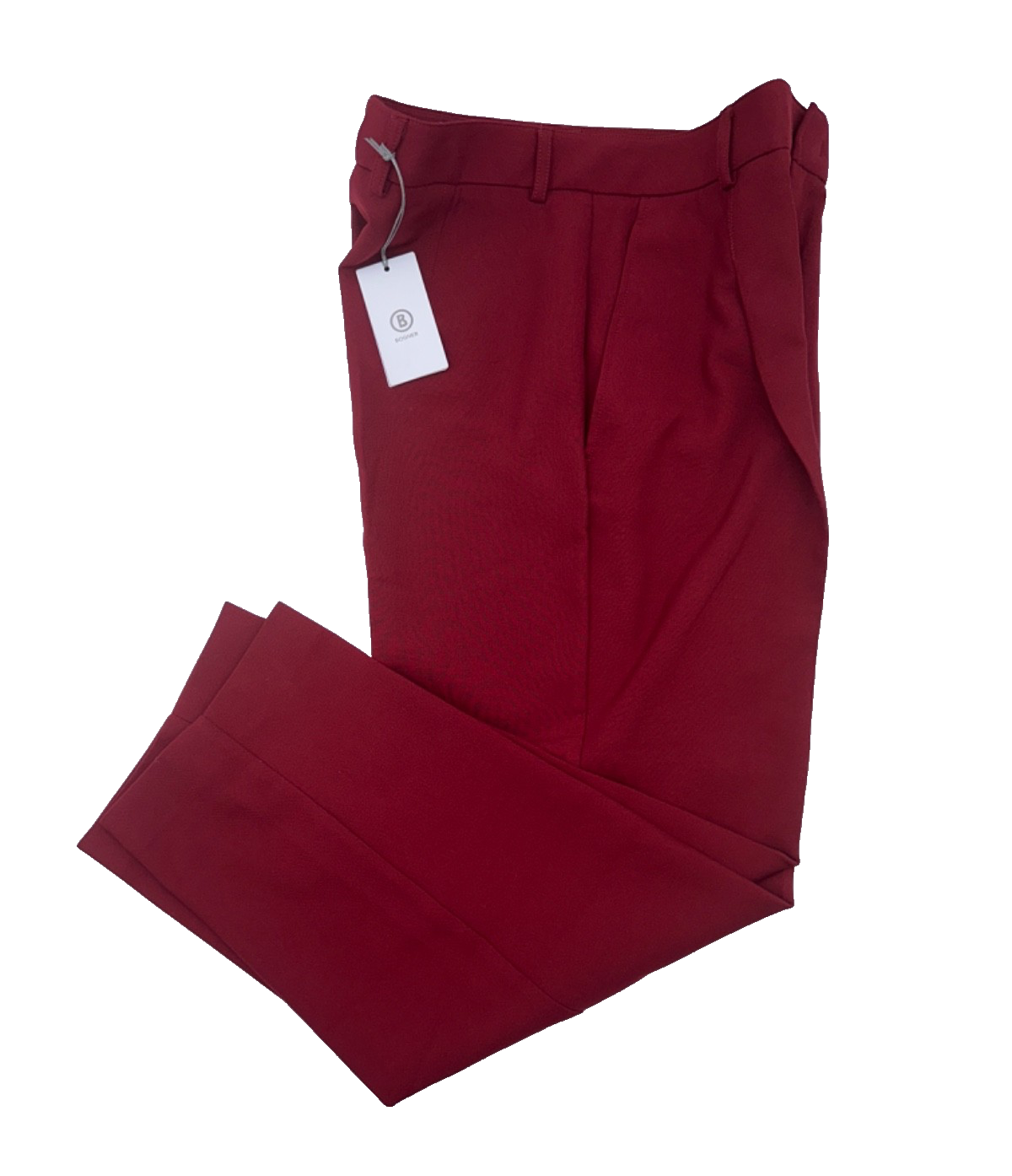 $275 Bogner Women's Fabia Pleated Pants - Bordeaux - Large - New With Tag