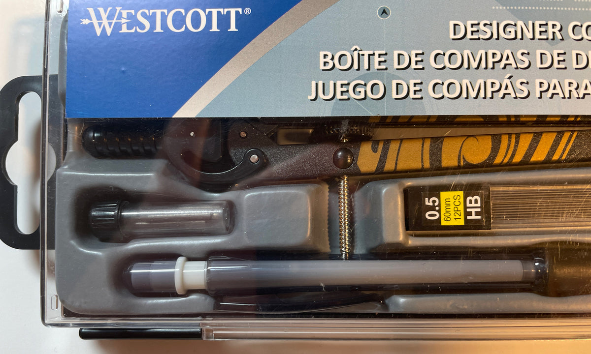 Westcott Designer Compass Set with Carrying Case DCS-10