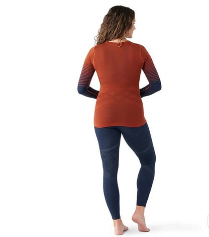 $130 Smartwool Women’s Intraknit Merino Base Layer Crew-Pecan Tan-Medium-New Tag