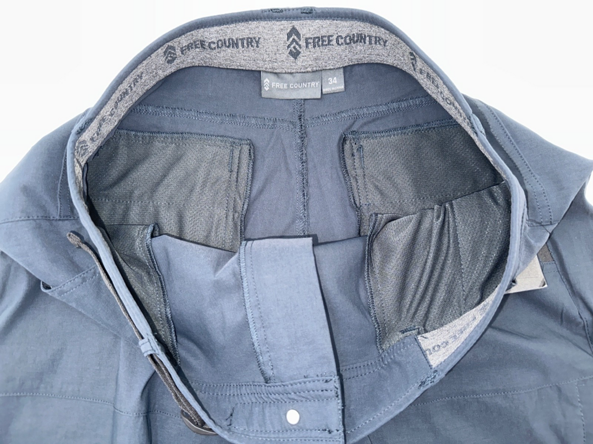 $80 Free Country Men's Stretch Casual Pants - Blue Steel - Size 34W x 32L - New