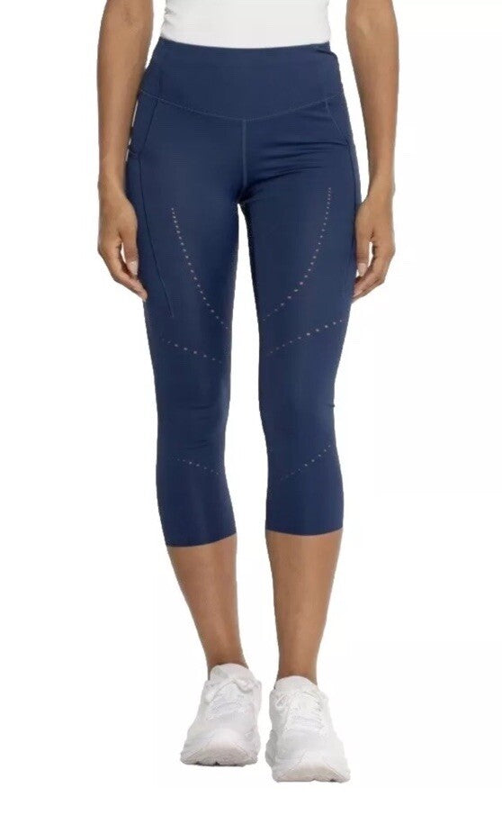 $95 Brooks Women’s Method 3/4 Tights - Navy - XLarge - New With Tags