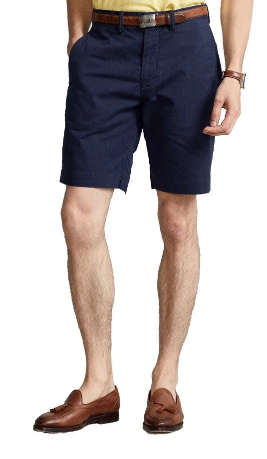 $90 Polo Ralph Lauren Men's Classic Fit 9" Stretch Chino Shorts-Ink Blue- 35W