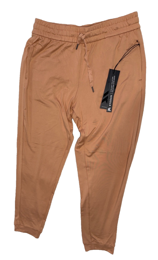 $58 Kyodan Women's Mid Waisted Joggers - Clay  - Medium - New With Tags