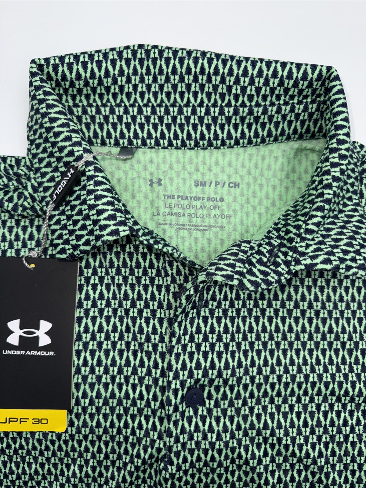 $70 Under Armour Golf Men's Playoff 3.0 Density Polo Shirt-Green-Small-New Tag