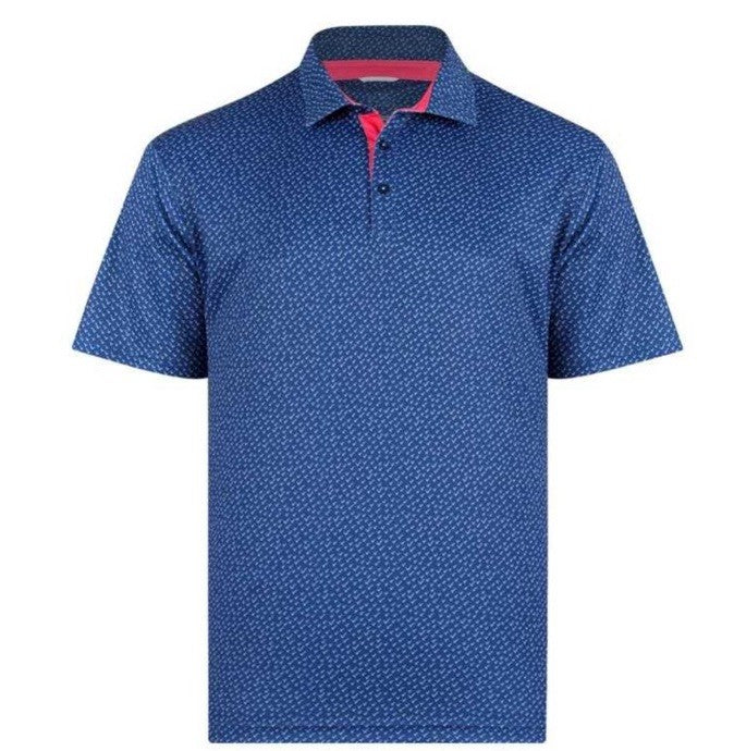 $65 Swannies Men’s Golf Ashton Polo Shirt- Navy Blue - Small- New With Tags