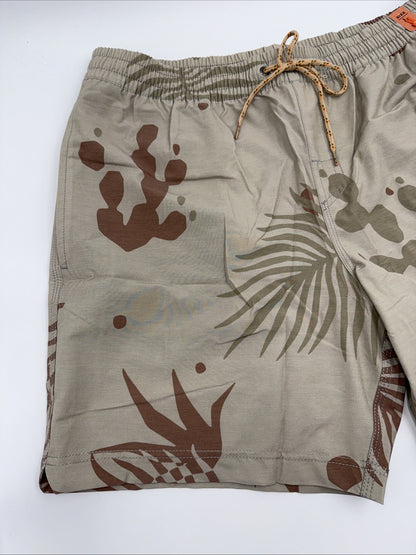 $59 Howler Brothers Men's Deep Set Boardshorts - Forest Natural - Large- New Tag